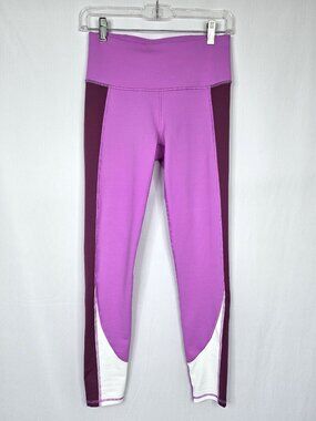 Under Armour Colorblock Leggings | Pink Plum High Rise | Women's Small
